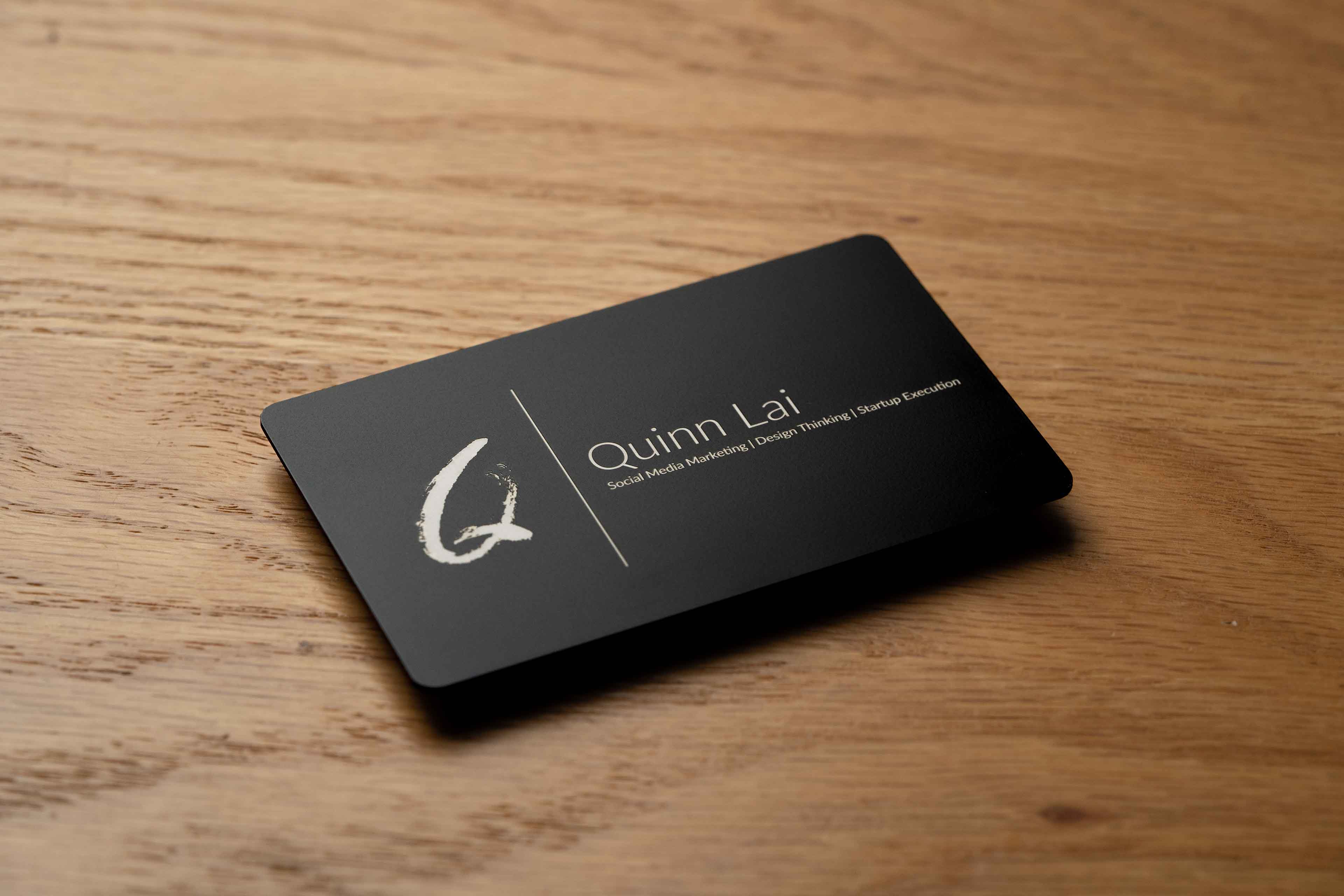 Premium custom NFC business card