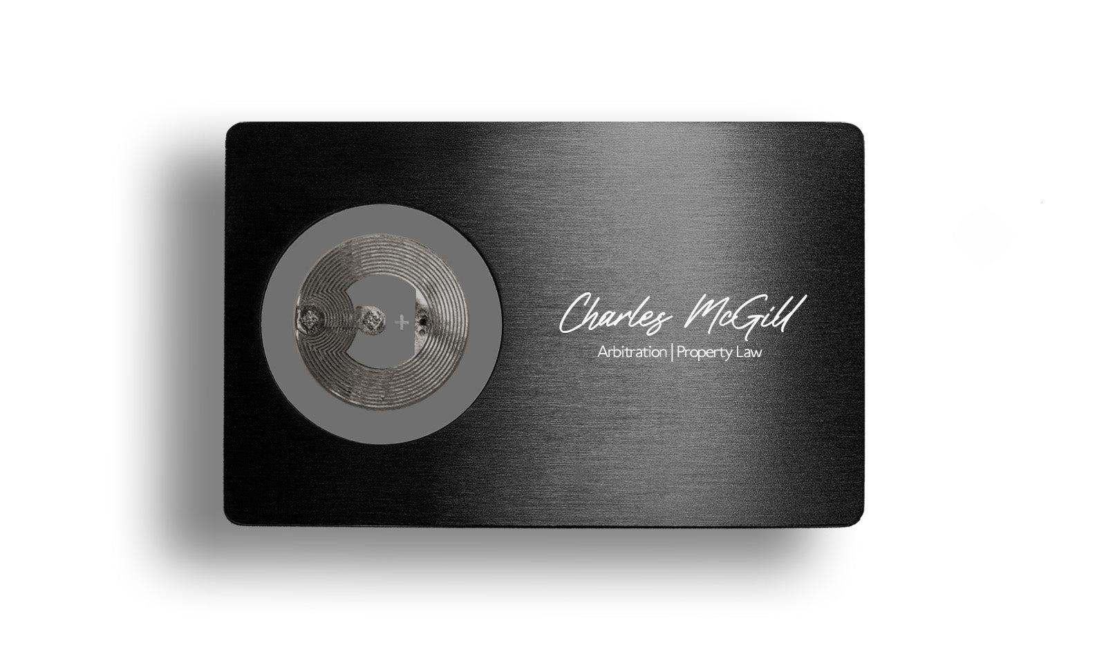 Black Metallic Card - Layout 5