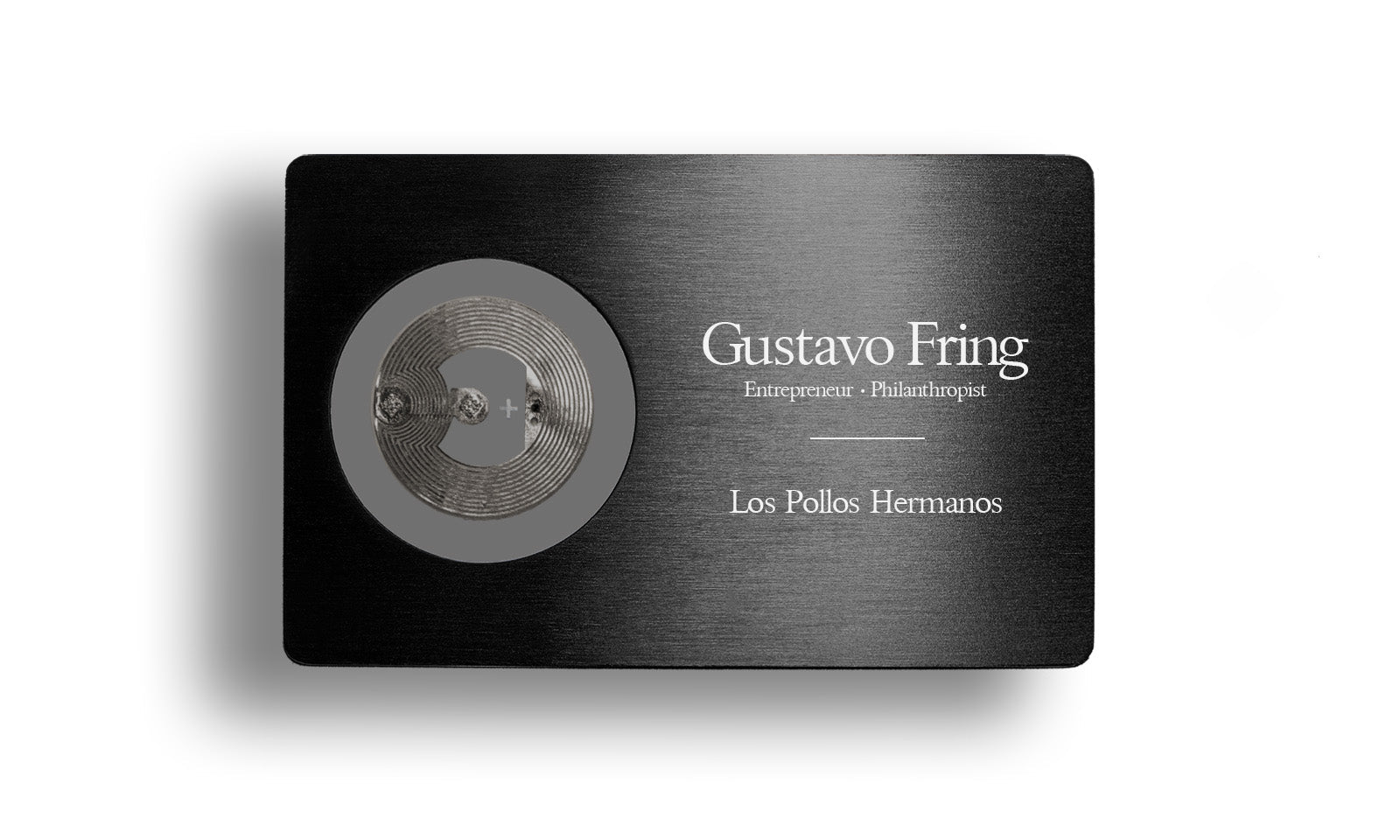 Black Metallic Card - Layout 7