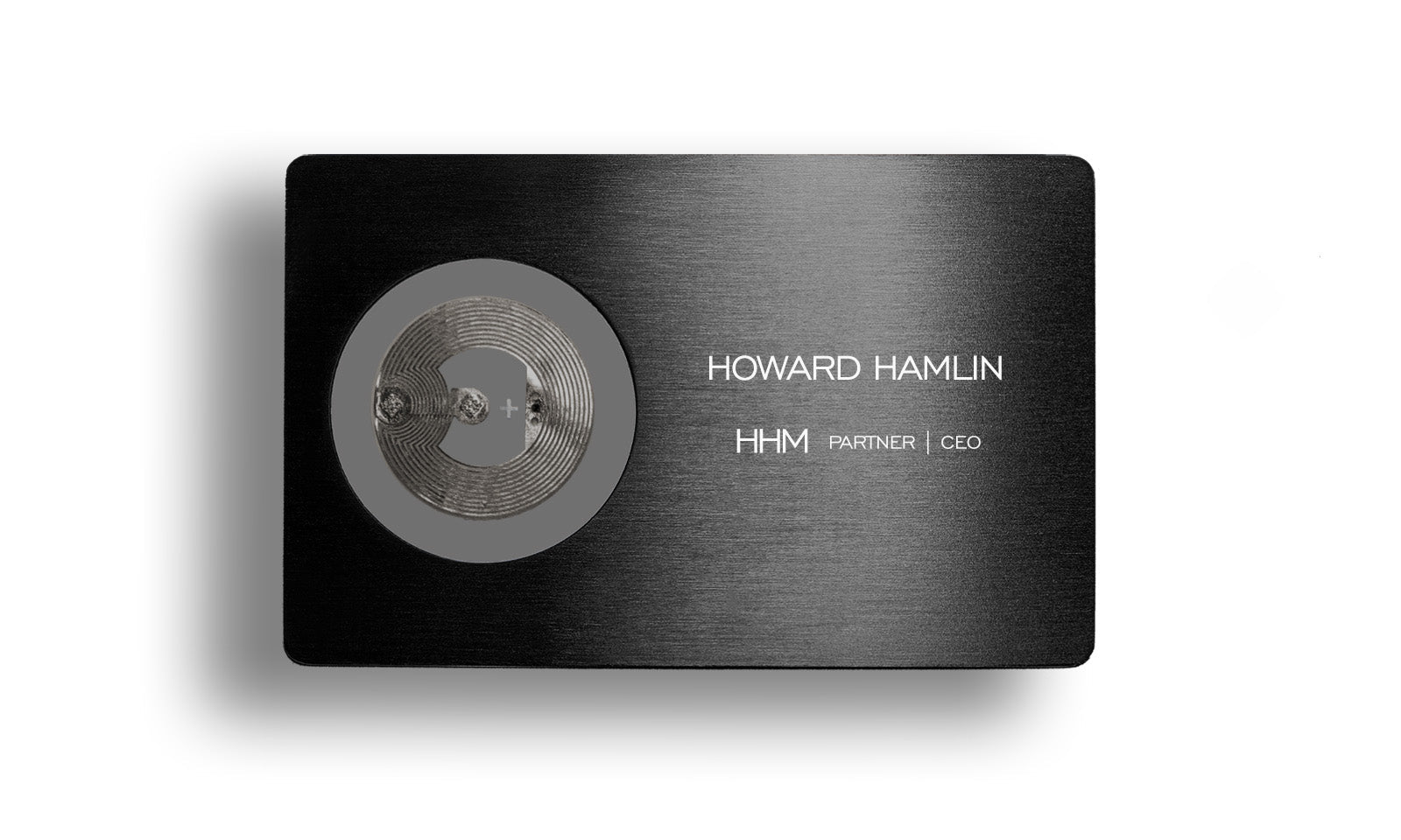 Black Metallic Card - Layout 4