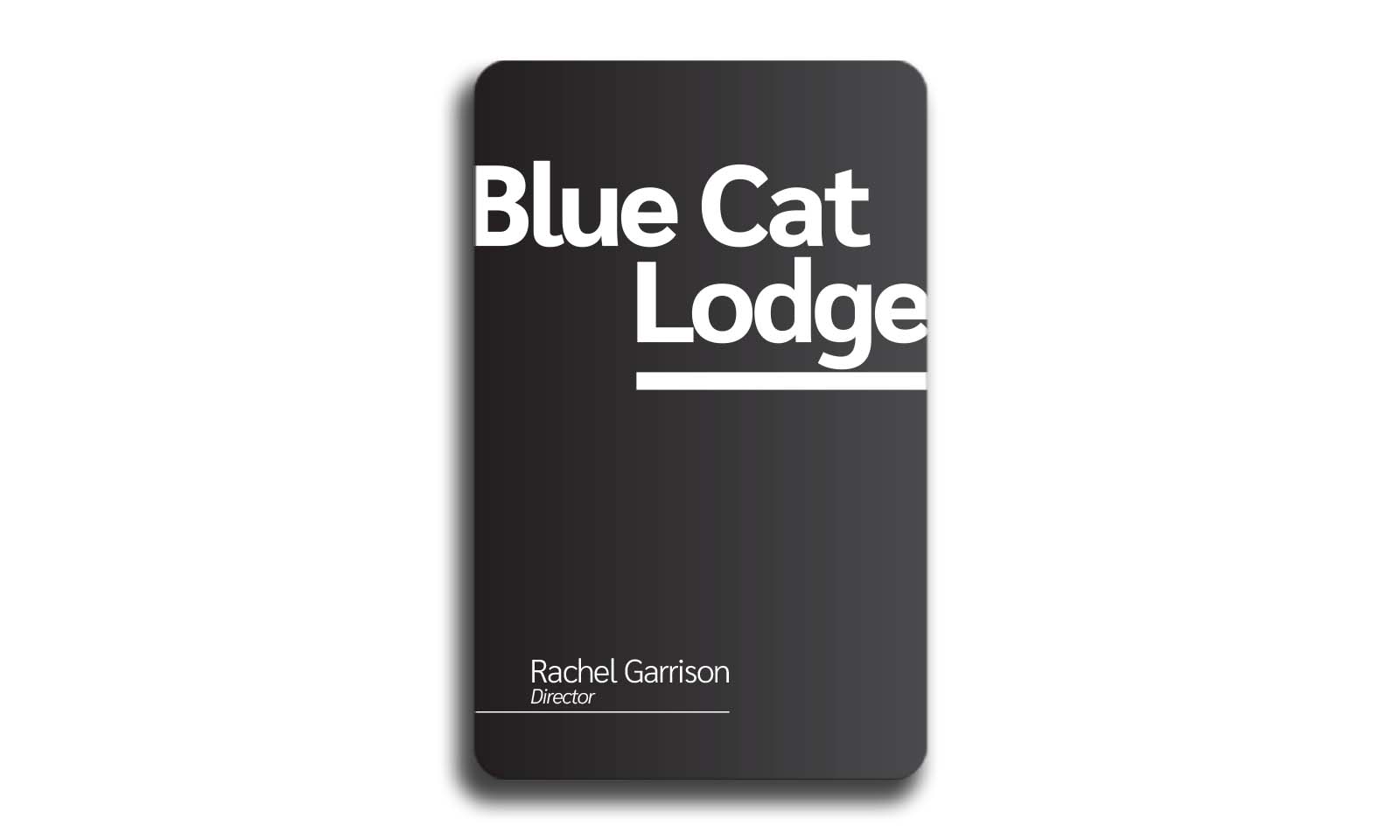 Black PVC Card - Portrait Layout 3