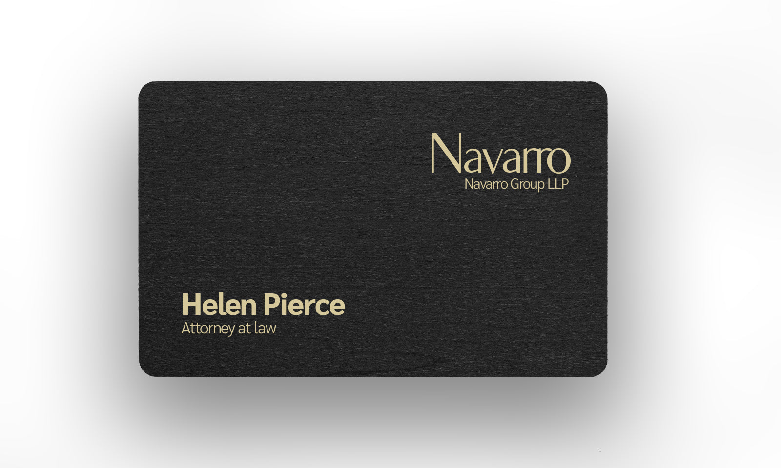 Black wooden Card