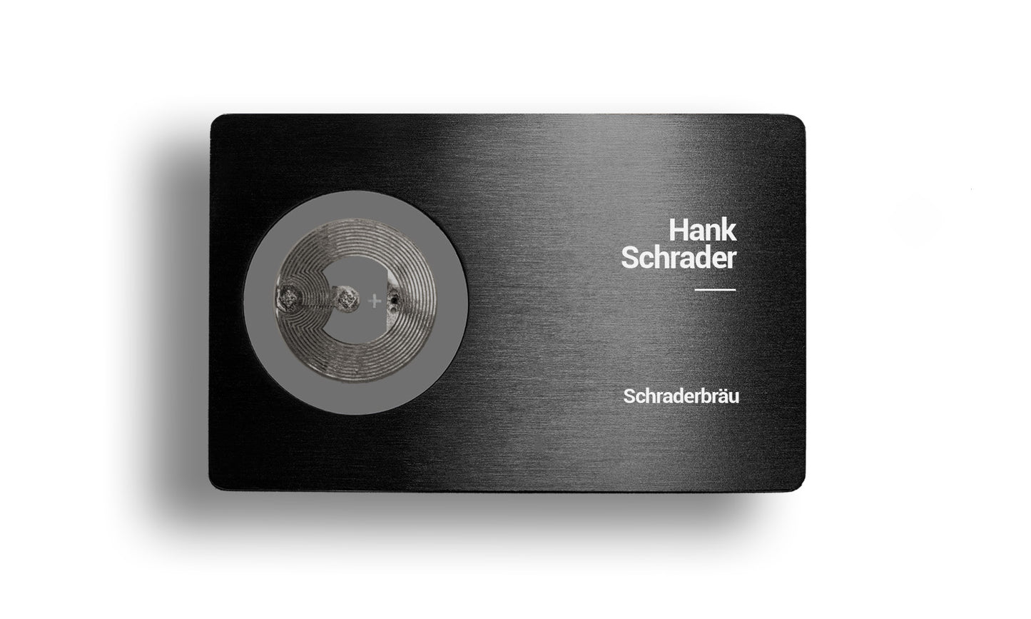 Black Metallic Card - Layout 10