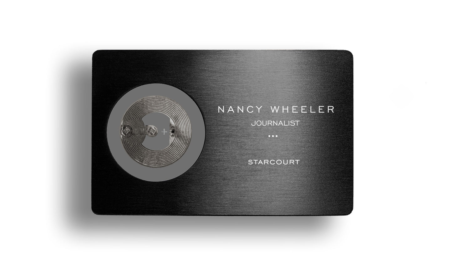 Black Metallic Card - Layout 3