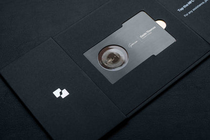 Black Metallic Card - Layout 8