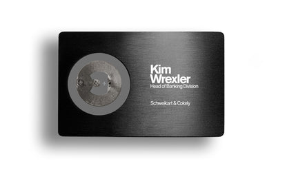 Black Metallic Card - Layout 2