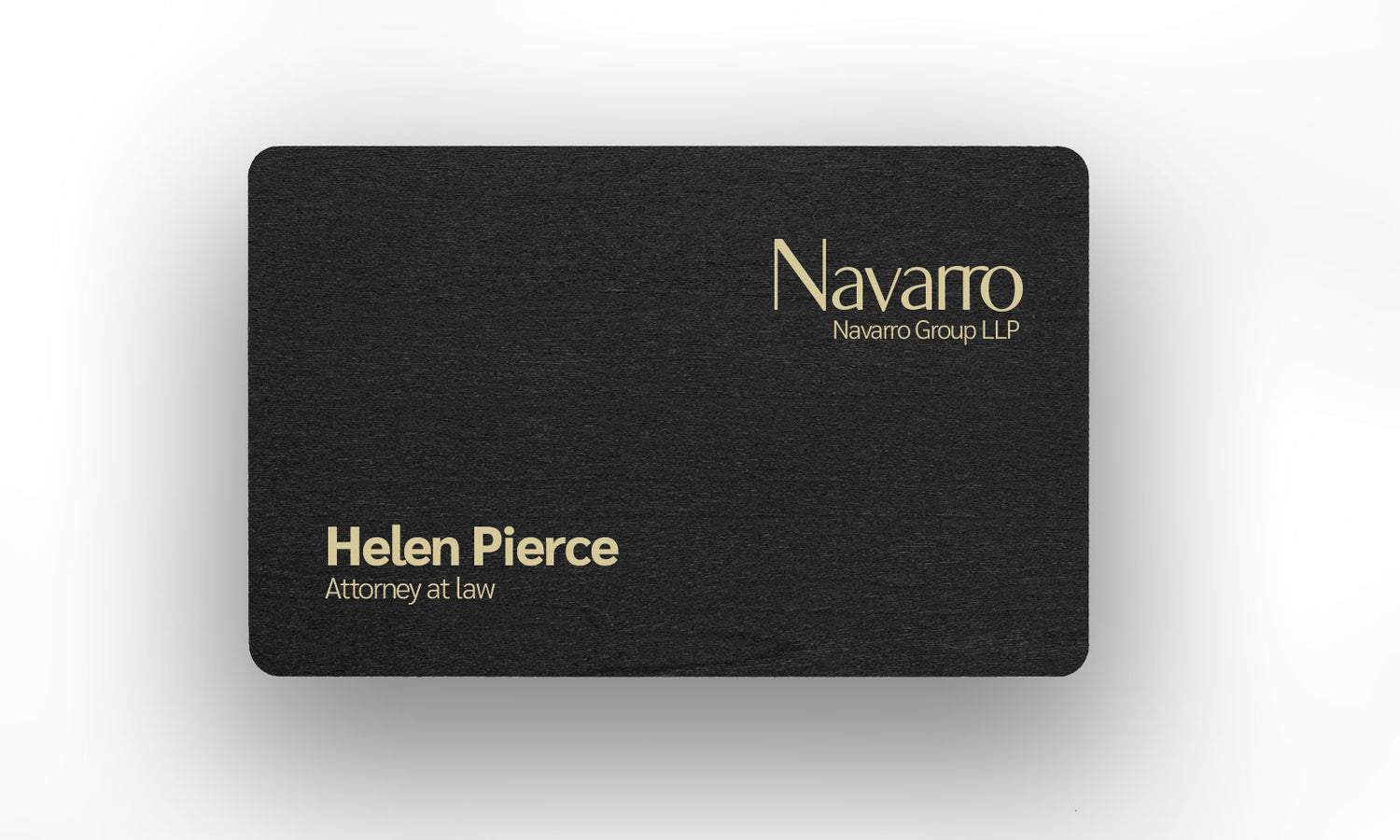 Black wooden Card