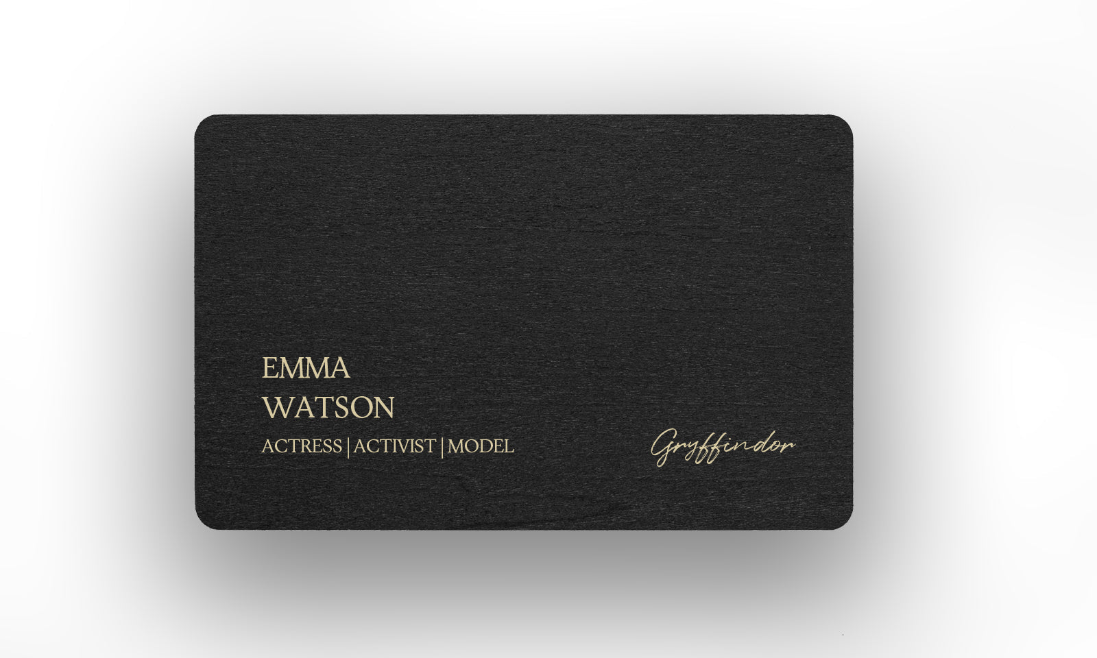 Black wooden Card Layout 3