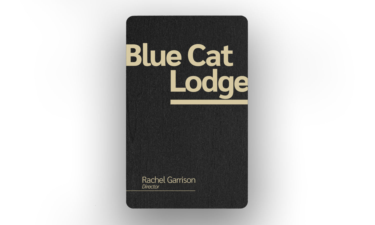 Black wooden Card Portrait