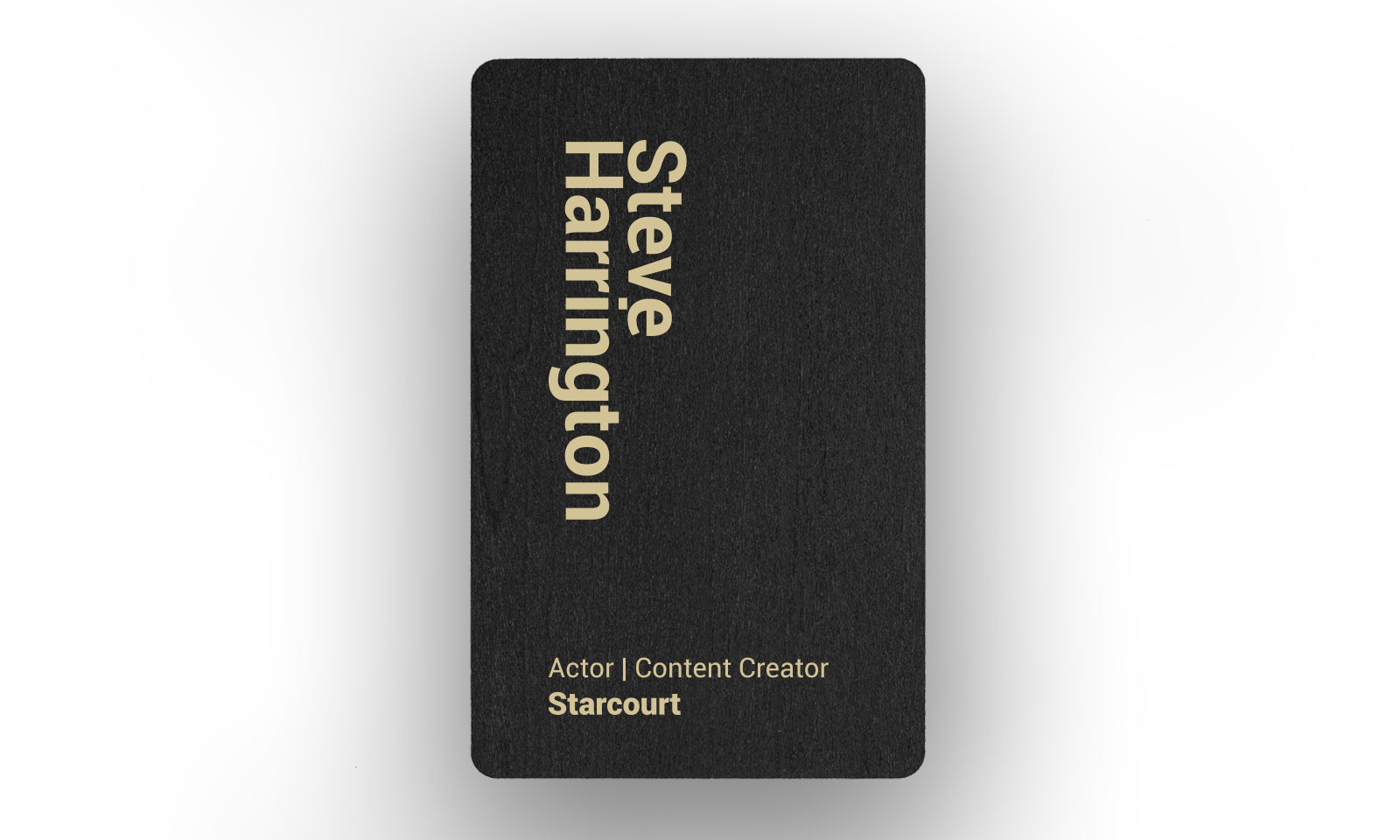 Black wooden Card Portrait Layout 3
